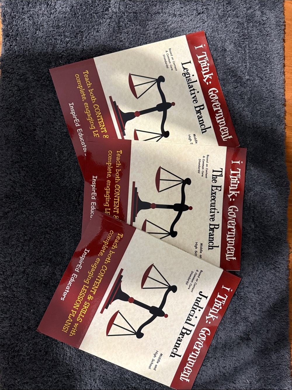 I Think... Government Student Guides - Red Cover (Set of 3)